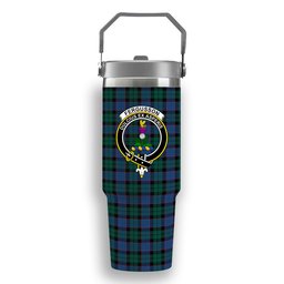 ScotsTee Shop Scottish Ferguson of Balquhidder Modern Crest Tartan Flip Straw Tumbler 20oz 30oz