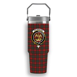 ScotsTee Shop Scottish Drummond Ancient Crest Tartan Flip Straw Tumbler 20oz 30oz