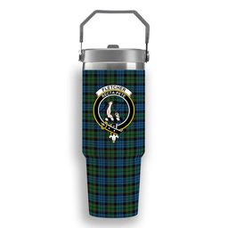 ScotsTee Shop Scottish Fletcher 2 Crest Tartan Flip Straw Tumbler 20oz 30oz