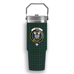ScotsTee Shop Scottish Hope Vere Crest Tartan Flip Straw Tumbler 20oz 30oz