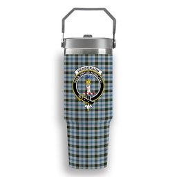 ScotsTee Shop Scottish Henderson Dress Crest Tartan Flip Straw Tumbler 20oz 30oz