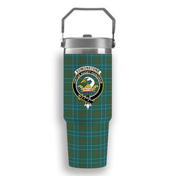 ScotsTee Shop Scottish Edmonstone Ancient Crest Tartan Flip Straw Tumbler 20oz 30oz