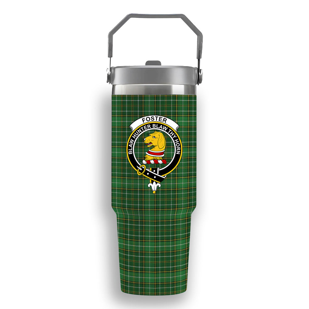ScotsTee Shop Scottish Foster Hunting Crest Tartan Flip Straw Tumbler 20oz 30oz