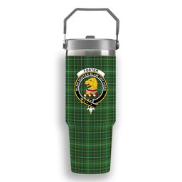 ScotsTee Shop Scottish Foster Hunting Crest Tartan Flip Straw Tumbler 20oz 30oz