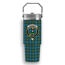 ScotsTee Shop Scottish Ferguson Ancient Crest Tartan Flip Straw Tumbler 20oz 30oz