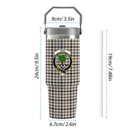 ScotsTee Shop Scottish Hog Ancient Crest Tartan Flip Straw Tumbler 20oz 30oz