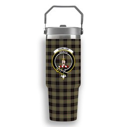 ScotsTee Shop Scottish Dunlop Hunting Crest Tartan Flip Straw Tumbler 20oz 30oz