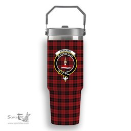 ScotsTee Shop Scottish Erskine MacGregor-Hastie Crest Tartan Flip Straw Tumbler 20oz 30oz
