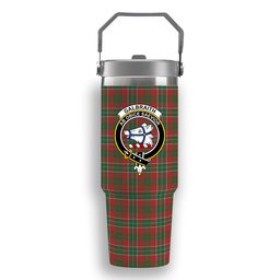 ScotsTee Shop Scottish Galbraith USA Ancient Crest Tartan Flip Straw Tumbler 20oz 30oz