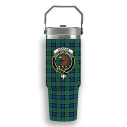 ScotsTee Shop Scottish Graham of Menteith Ancient Crest Tartan Flip Straw Tumbler 20oz 30oz