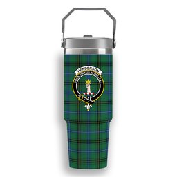 ScotsTee Shop Scottish Henderson Ancient Crest Tartan Flip Straw Tumbler 20oz 30oz
