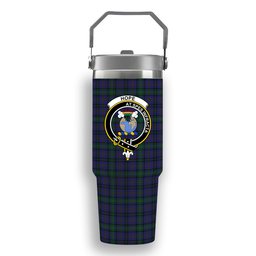 ScotsTee Shop Scottish Hope-Vere Weir Crest Tartan Flip Straw Tumbler 20oz 30oz
