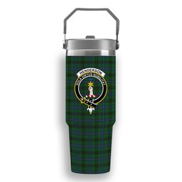 ScotsTee Shop Scottish Henderson MacKendrick Crest Tartan Flip Straw Tumbler 20oz 30oz