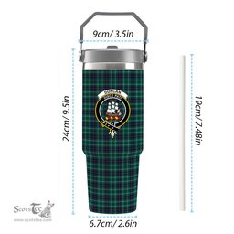 ScotsTee Shop Scottish Duncan Modern Clan Crest Tartan Flip Straw Tumbler 20oz 30oz
