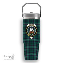 ScotsTee Shop Scottish Duncan Modern Clan Crest Tartan Flip Straw Tumbler 20oz 30oz