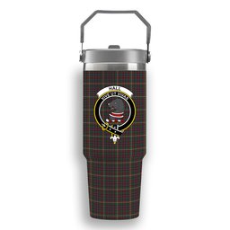 ScotsTee Shop Scottish Hall Modern Crest Tartan Flip Straw Tumbler 20oz 30oz