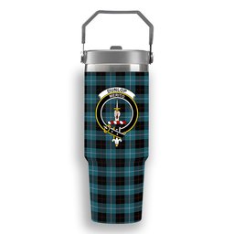 ScotsTee Shop Scottish Dunlop Ancient Crest Tartan Flip Straw Tumbler 20oz 30oz