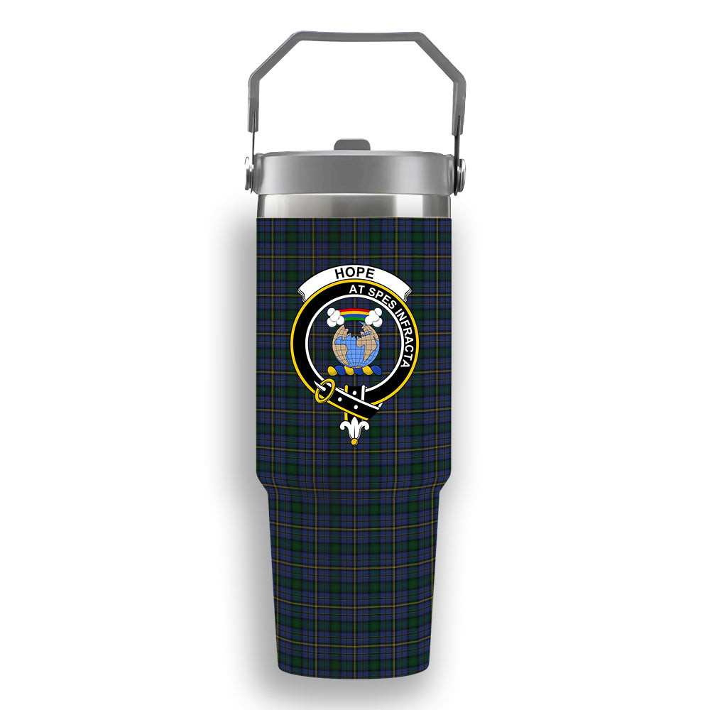 ScotsTee Shop Scottish Hope Clan Originaux Crest Tartan Flip Straw Tumbler 20oz 30oz