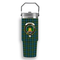 ScotsTee Shop Scottish Dundas Ancient Crest Tartan Flip Straw Tumbler 20oz 30oz