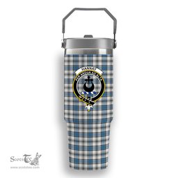 ScotsTee Shop Scottish Hannay Ancient Crest Tartan Flip Straw Tumbler 20oz 30oz