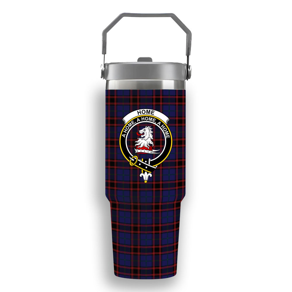 ScotsTee Shop Scottish Home Modern Crest Tartan Flip Straw Tumbler 20oz 30oz