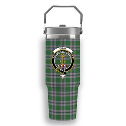 ScotsTee Shop Scottish Gray Hunting Ancient Crest Tartan Flip Straw Tumbler 20oz 30oz