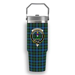 ScotsTee Shop Scottish Fergusson of Balquhidder Ancient Crest Tartan Flip Straw Tumbler 20oz 30oz
