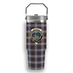 ScotsTee Shop Scottish MacBeth Dress Crest Tartan Flip Straw Tumbler 20oz 30oz