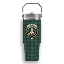 ScotsTee Shop Scottish MacLean Hunting Ancient Crest Tartan Flip Straw Tumbler 20oz 30oz