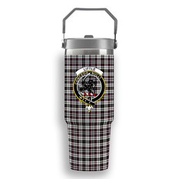 ScotsTee Shop Scottish Little Arisaid Modern Crest Tartan Flip Straw Tumbler 20oz 30oz