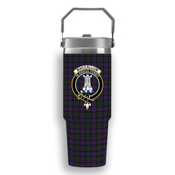 ScotsTee Shop Scottish MacCallum of Berwick Crest Tartan Flip Straw Tumbler 20oz 30oz