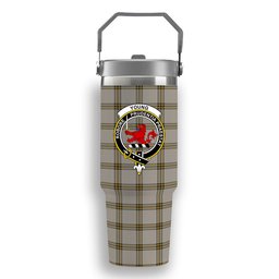 ScotsTee Shop Scottish Young in Australia Crest Tartan Flip Straw Tumbler 20oz 30oz