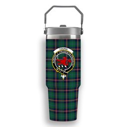 ScotsTee Shop Scottish Young Modern Clan Crest Tartan Flip Straw Tumbler 20oz 30oz