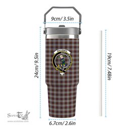 ScotsTee Shop Scottish MacInnes Ancient Hunting Crest Tartan Flip Straw Tumbler 20oz 30oz