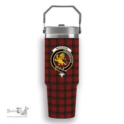 ScotsTee Shop Scottish Nicolson MacNicol Crest Tartan Flip Straw Tumbler 20oz 30oz