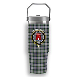 ScotsTee Shop Scottish McNaughton Dress Crest Tartan Flip Straw Tumbler 20oz 30oz