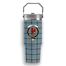 ScotsTee Shop Scottish Laing Ancient Crest Tartan Flip Straw Tumbler 20oz 30oz