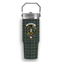 ScotsTee Shop Scottish McClellan Ancient Crest Tartan Flip Straw Tumbler 20oz 30oz