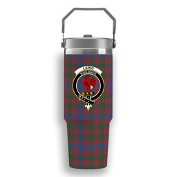 ScotsTee Shop Scottish Laing Artefact Ancient Crest Tartan Flip Straw Tumbler 20oz 30oz