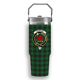 ScotsTee Shop Scottish Primrose Crest Tartan Flip Straw Tumbler 20oz 30oz