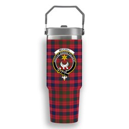 ScotsTee Shop Scottish McColl Old Modern Crest Tartan Flip Straw Tumbler 20oz 30oz