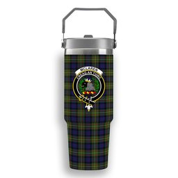ScotsTee Shop Scottish McLaren Modern Crest Tartan Flip Straw Tumbler 20oz 30oz