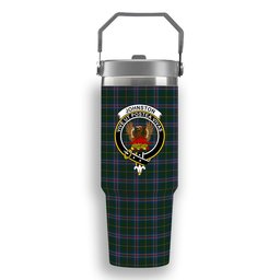 ScotsTee Shop Scottish Johnston Diana Dress Crest Tartan Flip Straw Tumbler 20oz 30oz