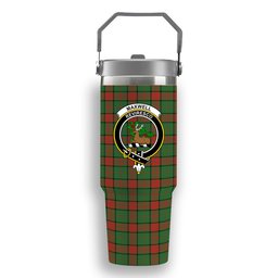 ScotsTee Shop Scottish Maxwell Hunting Ancient Crest Tartan Flip Straw Tumbler 20oz 30oz