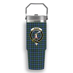 ScotsTee Shop Scottish McRae Hunting Ancient Crest Tartan Flip Straw Tumbler 20oz 30oz