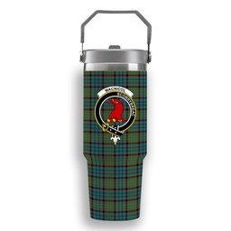 ScotsTee Shop Scottish MacNicol Hunting Ancient Crest Tartan Flip Straw Tumbler 20oz 30oz