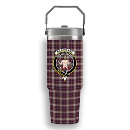 ScotsTee Shop Scottish McFarlane Dress Crest Tartan Flip Straw Tumbler 20oz 30oz