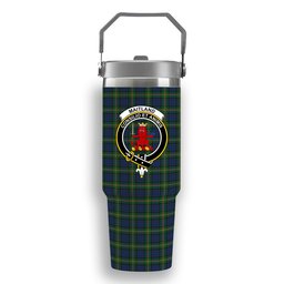 ScotsTee Shop Scottish Maitland Chief Crest Tartan Flip Straw Tumbler 20oz 30oz