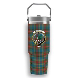 ScotsTee Shop Scottish MacBeth Ancient Crest Tartan Flip Straw Tumbler 20oz 30oz