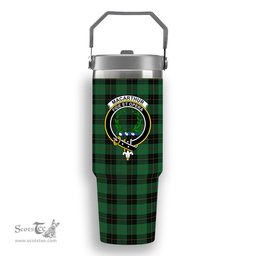 ScotsTee Shop Scottish MacArthur-Fox Hunting Ancient Crest Tartan Flip Straw Tumbler 20oz 30oz